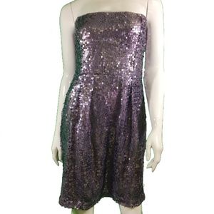 BCBG Max Azaria Sequin Strapless Dress (1135)